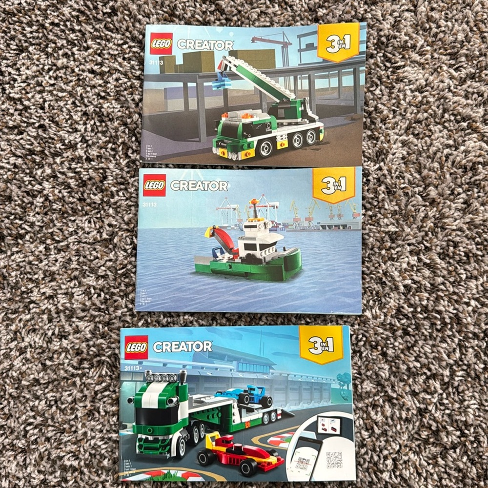 Lego creator race car transporter kit 3 in 1